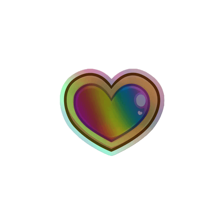 Rainbow Cookie Holographic Sticker product image (1)