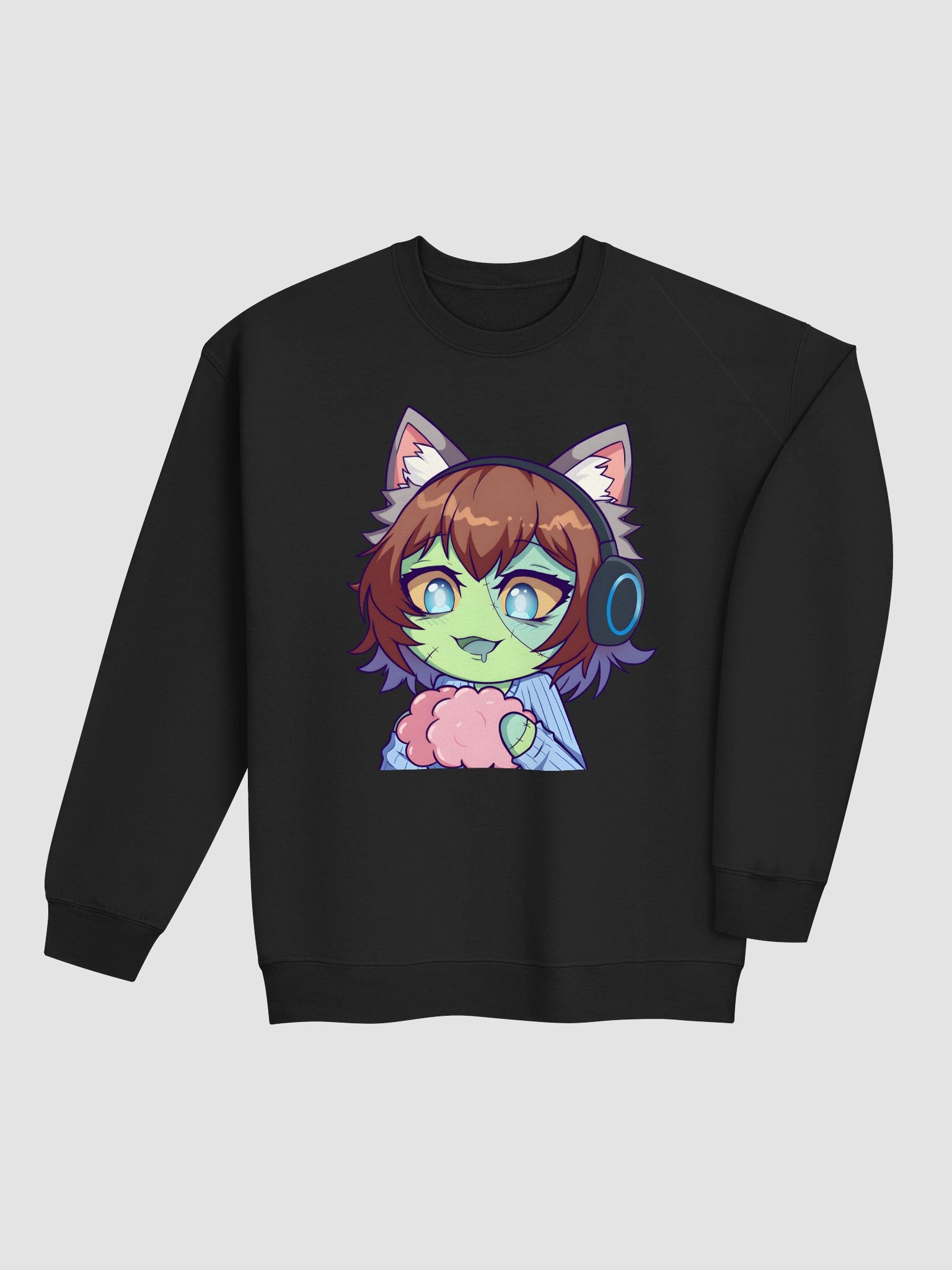 Zombie Cat Men's Sweatshirt product image (4)