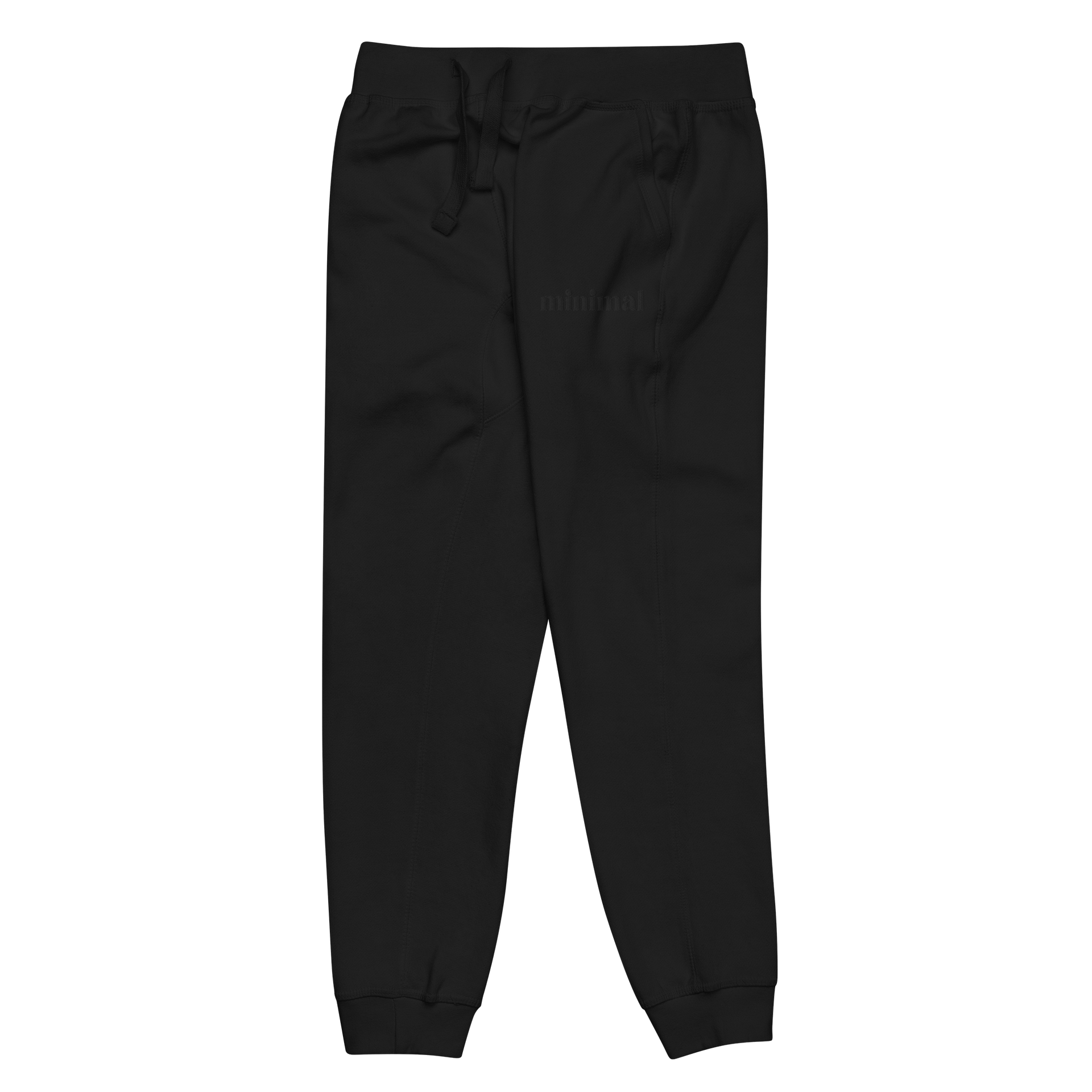 001: black stitched joggers product image (4)