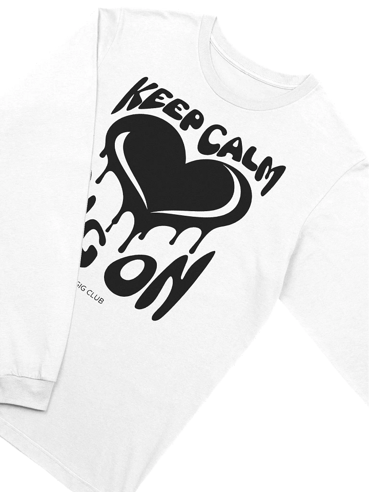 Keep Calm, Gig On Side-Gig Club Edition Long Sleeve Tee in Vivd Black product image (1)
