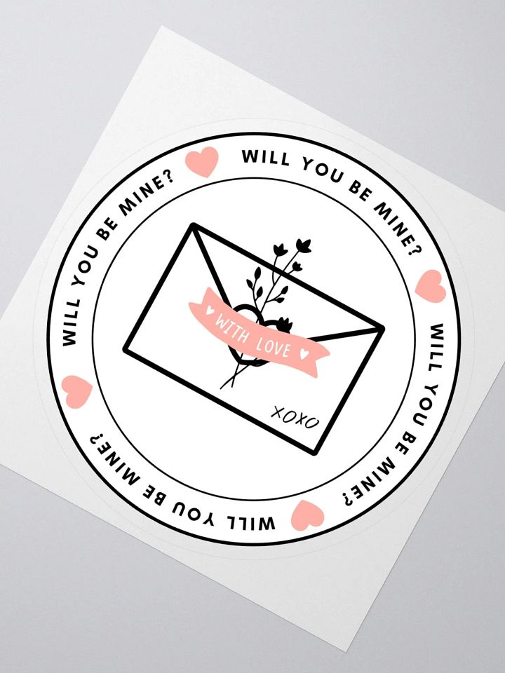 Will You Be Mine? Kiss Cut Sticker product image (4)