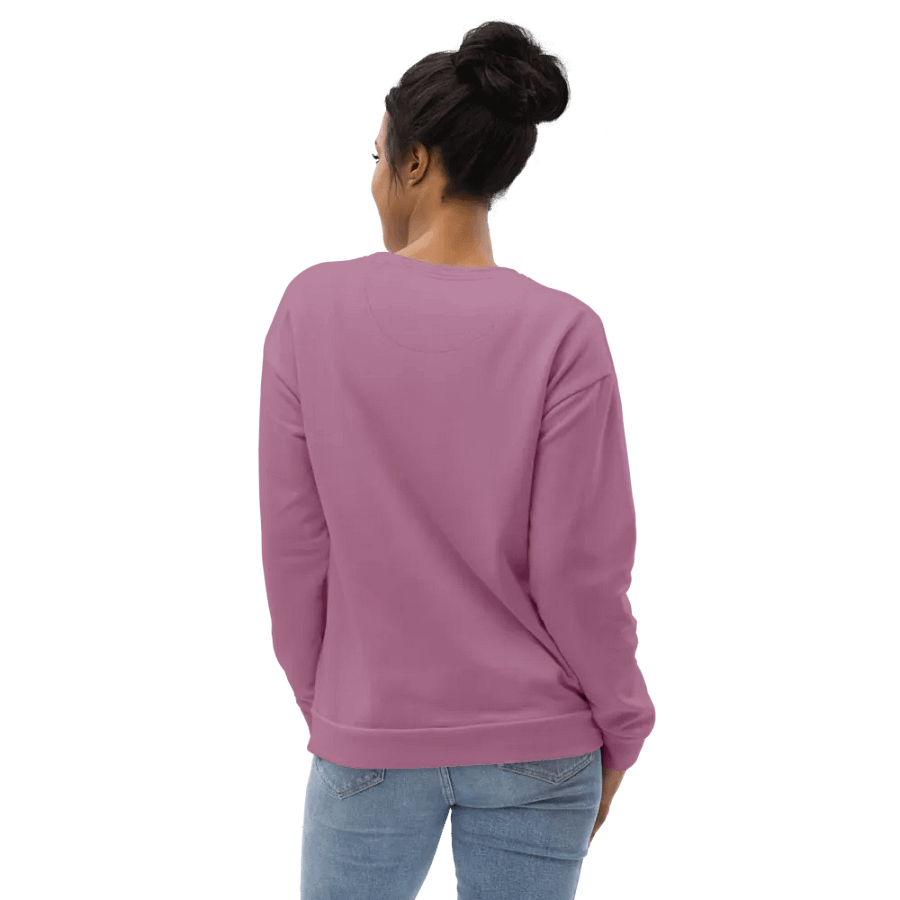 Plain Medium Dark Lilac Purple Soft Summer Unisex Recycled Polyester Heavyweight Premium Sweatshirt by Treasure Pie product image (10)