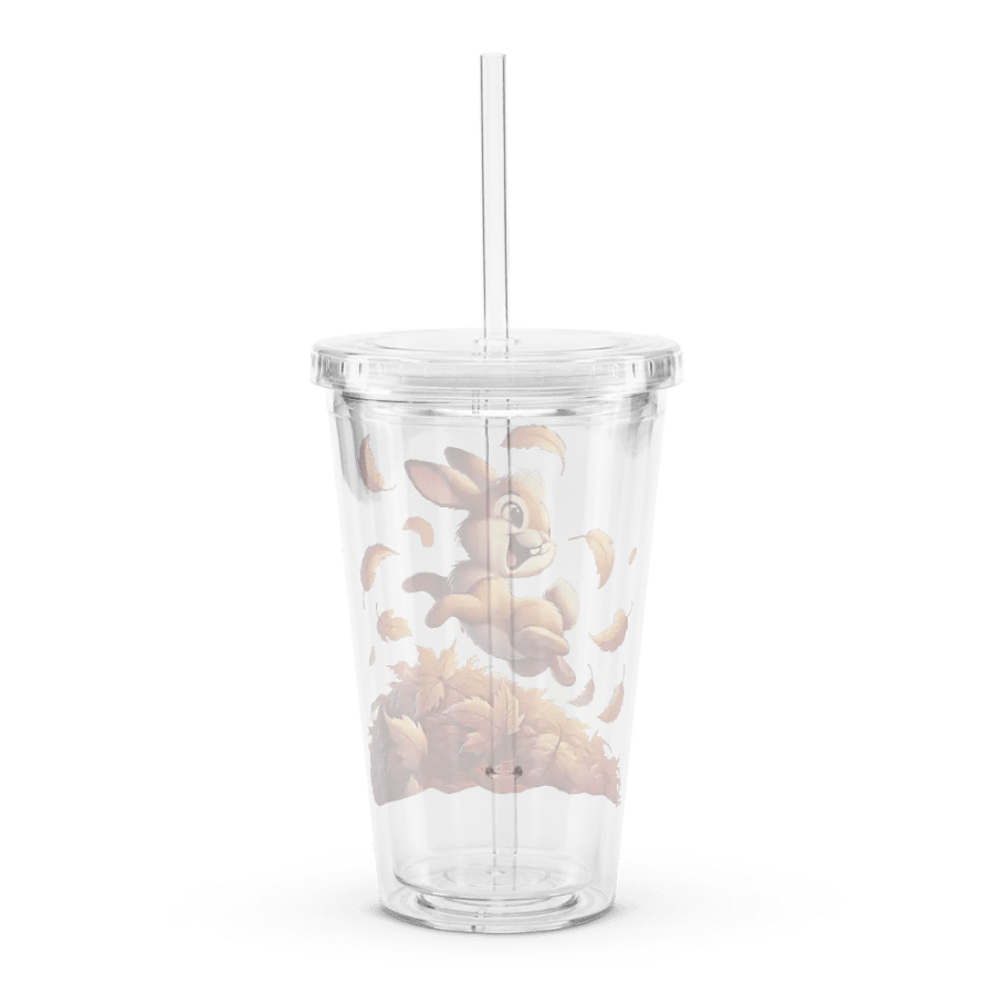 Autumn Leaves Bunny Rabbit Double Wall Tumbler product image (2)