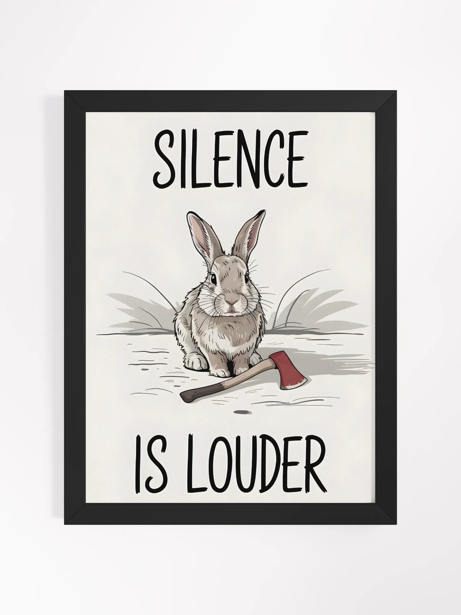 Silent Rabbit Axe Framed Poster product image (1)
