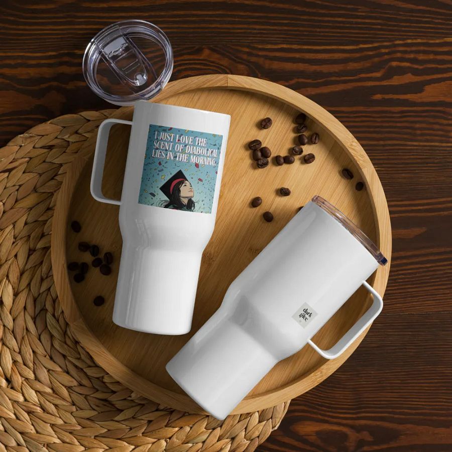 Diabolical Lies Grad 3 Travel Mug With Travel Handle product image (4)