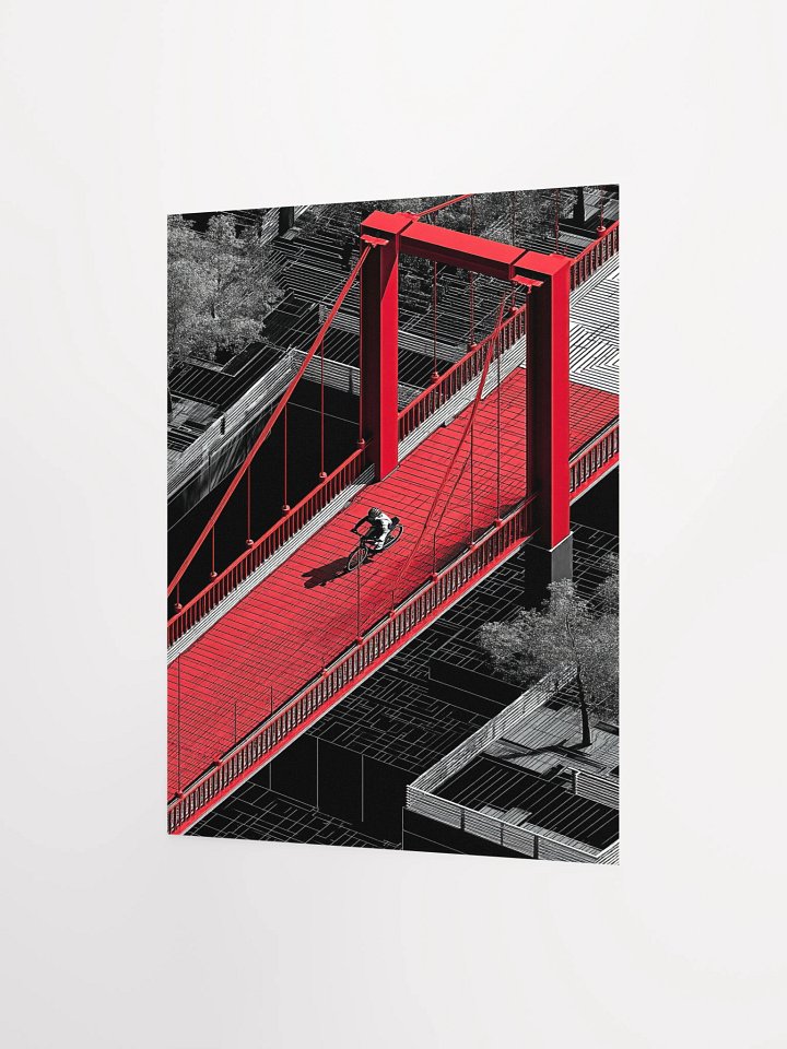 Red Bridge Passage Matte Unframed Wall Art Paper Canvas product image (7)