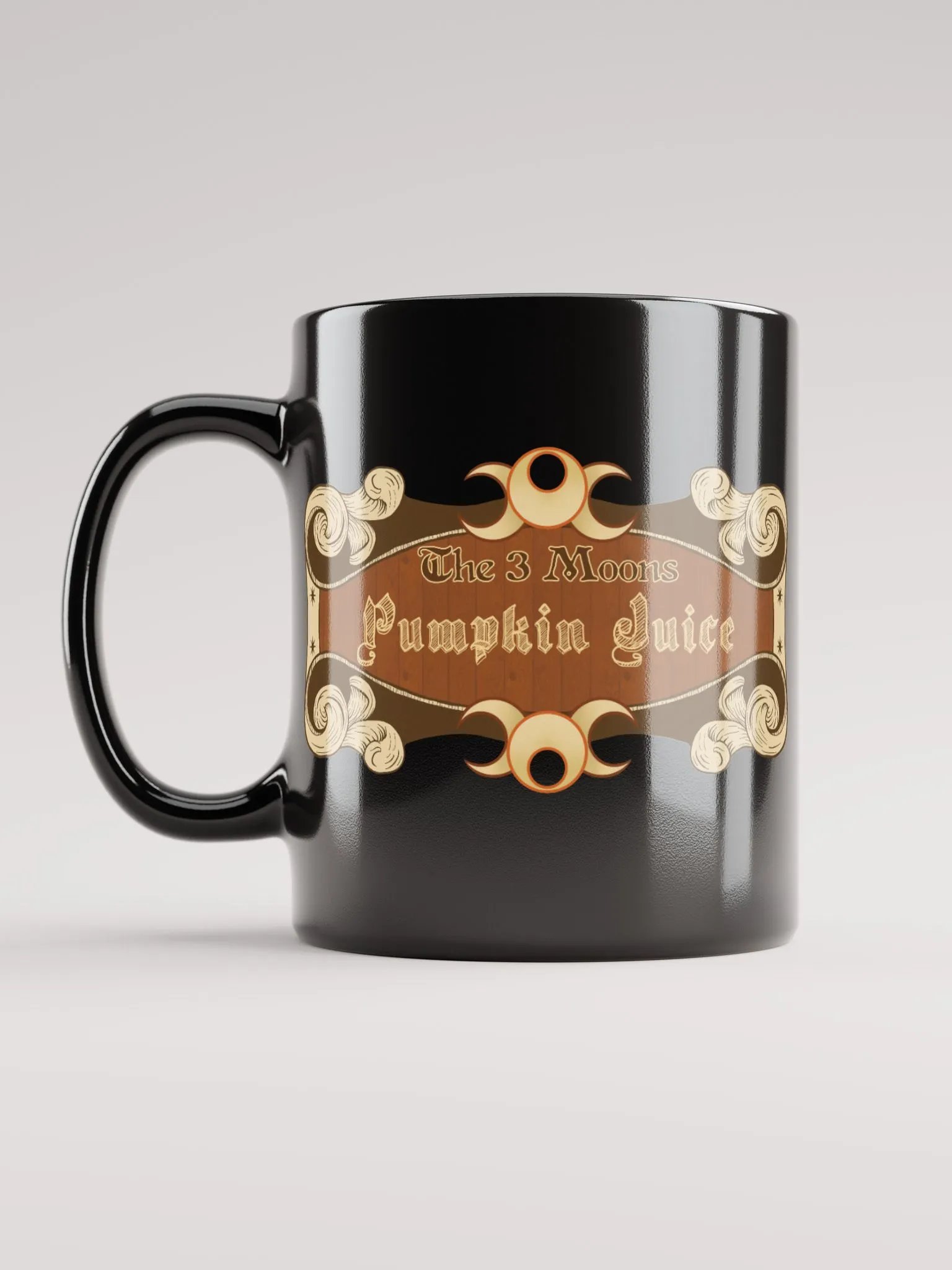 The 3 Moons Pumpkin Juice Black Mug product image (1)