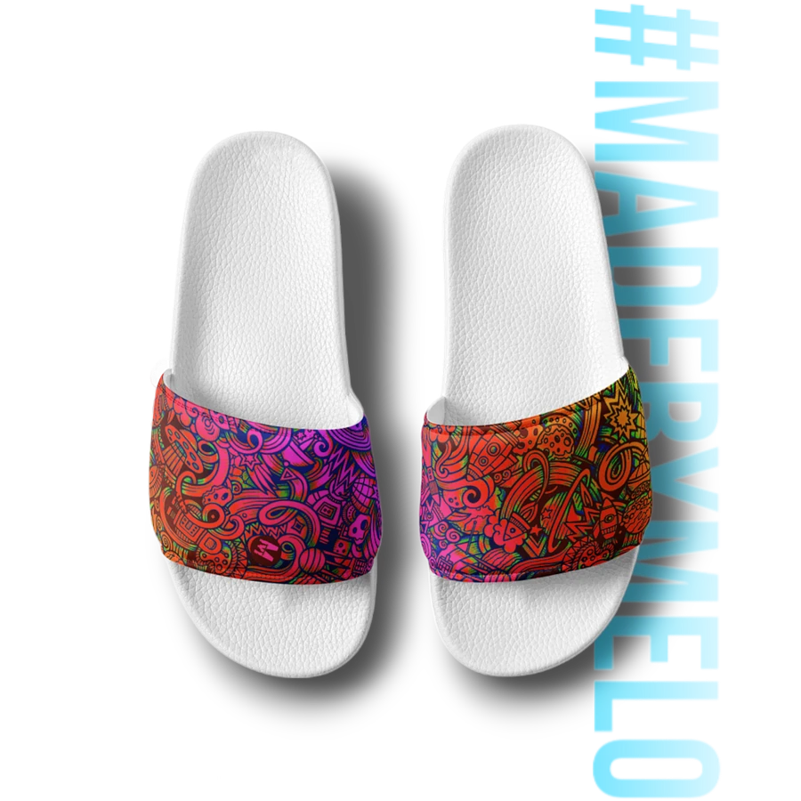 Rainbow Space Scribble - Women's Slides | #MADEBYMELO product image (3)