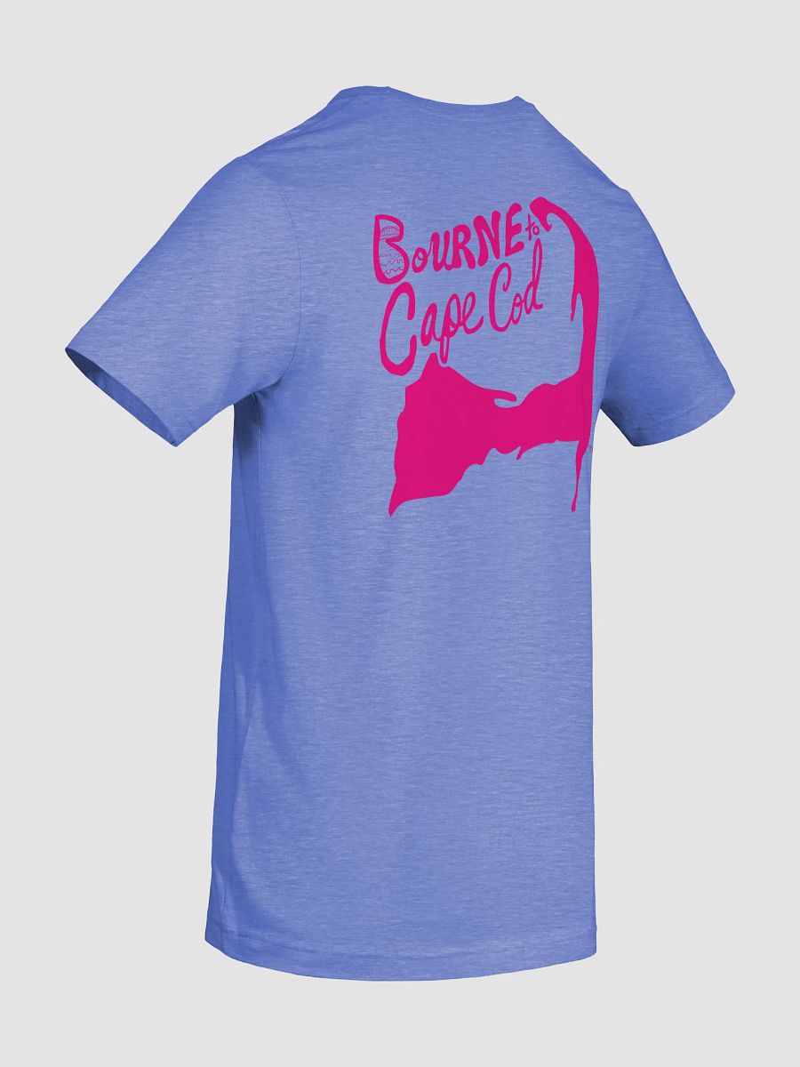 Men's | BOURNE to Cape Cod™ | Supersoft T-Shirt by Bella+Canvas | Vibrant Pink Logo on Bright Colors product image (73)