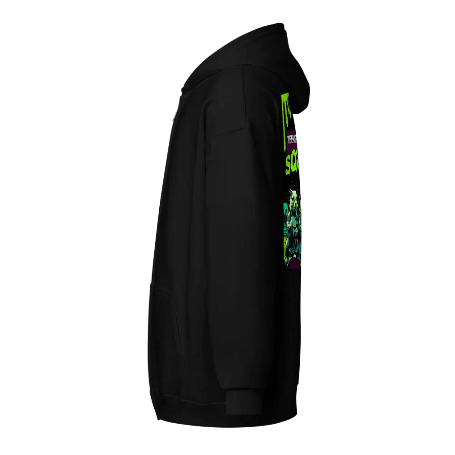 Ninja Squirrel Squad Zip Hoodie- IMAGE ON BACK product image (3)