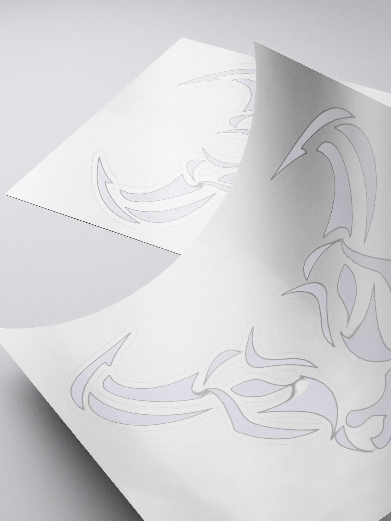 dmiills White Kiss Cut Sticker product image (4)