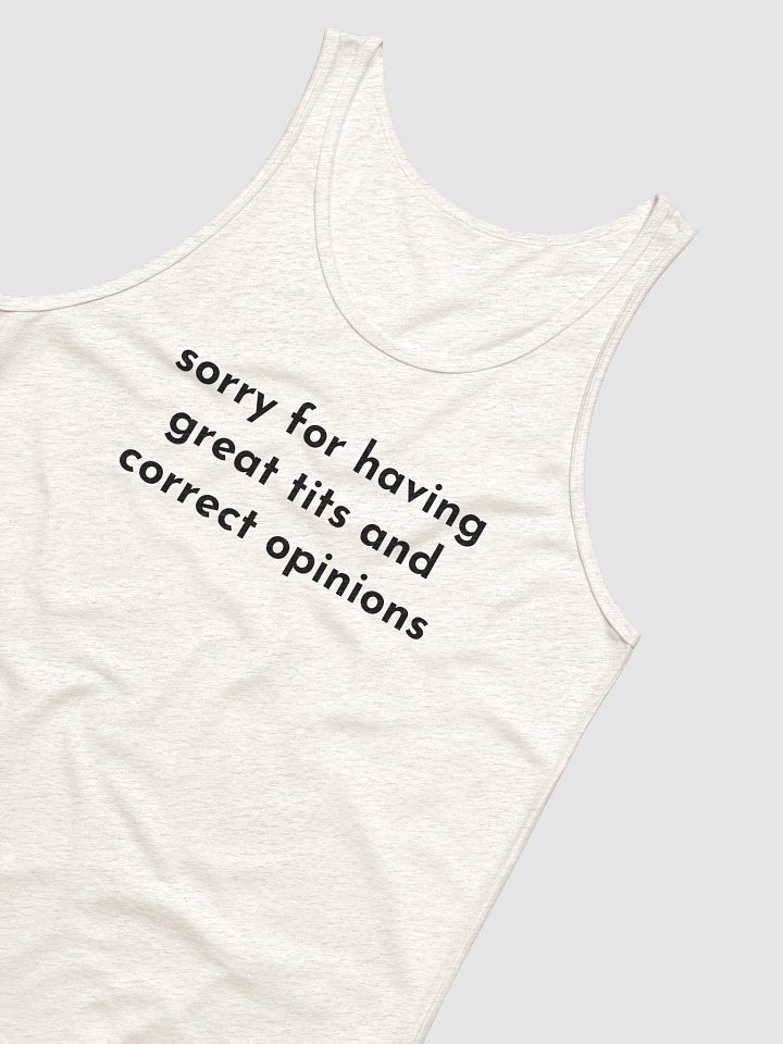 sorry for having great tits and correct opinions Jersey Tank product image (2)