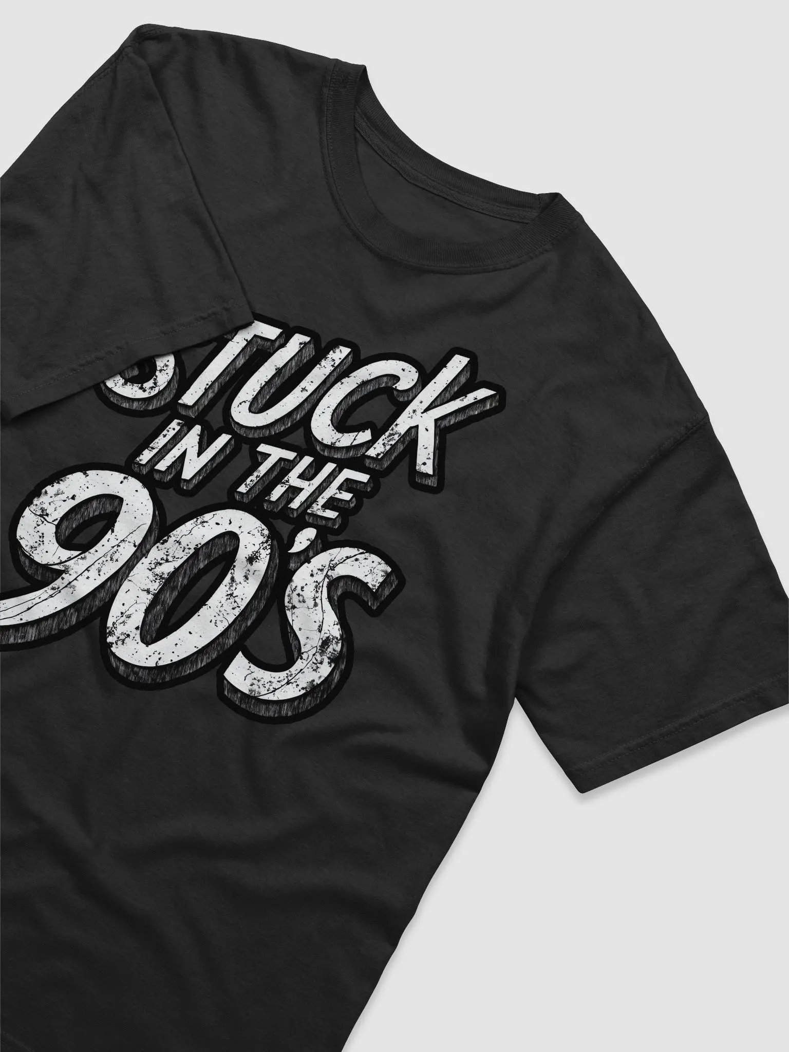 Retro Stuck in the 90's Text Design - Vintage Nineties Nostalgia Graphic product image (3)