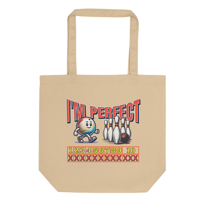 Im Perfect Bowling Strike Statement Eco Tote product image (1)