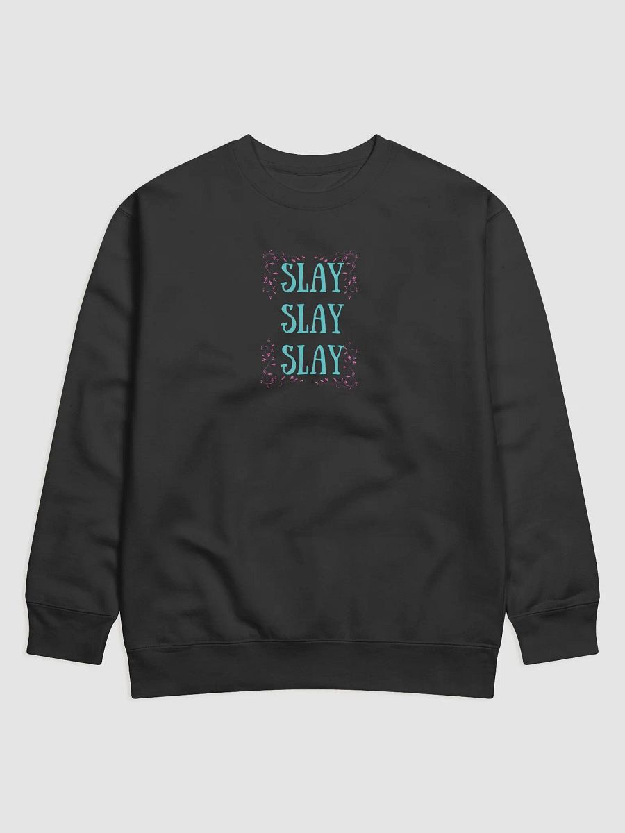 Slay All Day Glitter Graphic Sweatshirt product image (2)