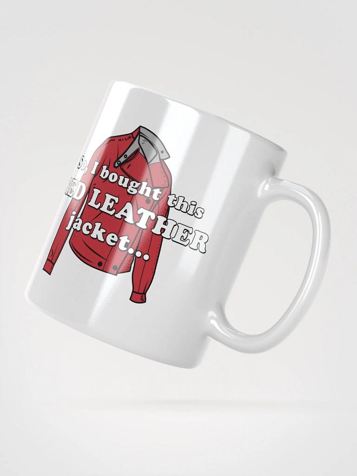 Red Leather Jacket - White Mug product image (3)