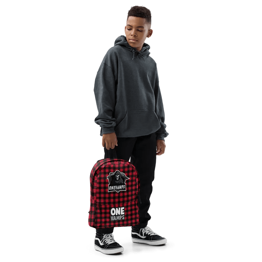 OneVamps Backpack Red Black color product image (11)