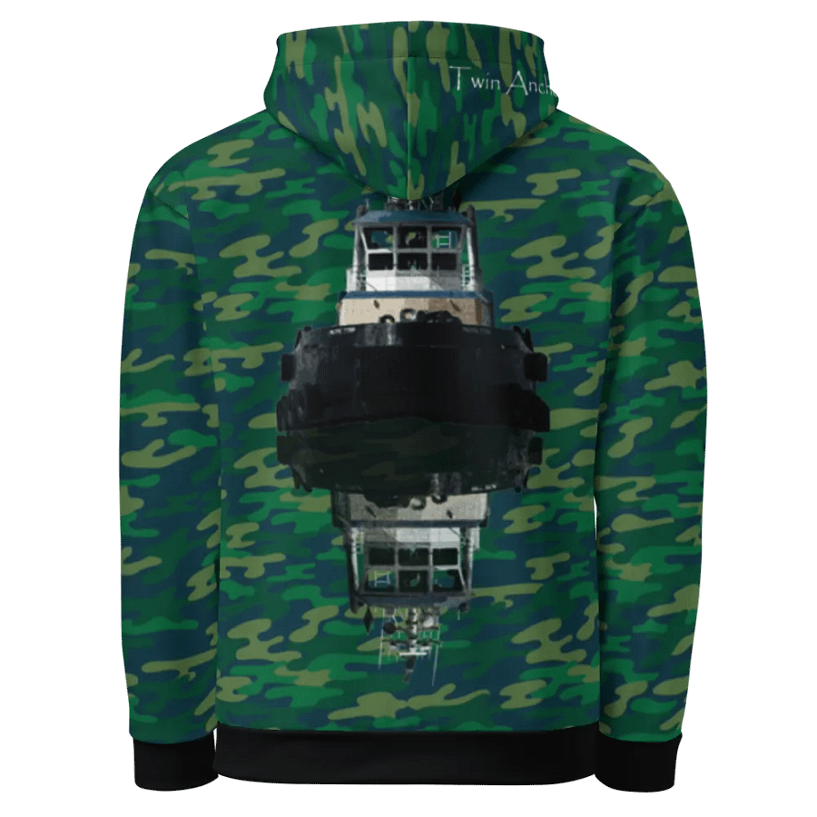 Teal Camouflage Pacific Titan Reflection Hoodie product image (9)