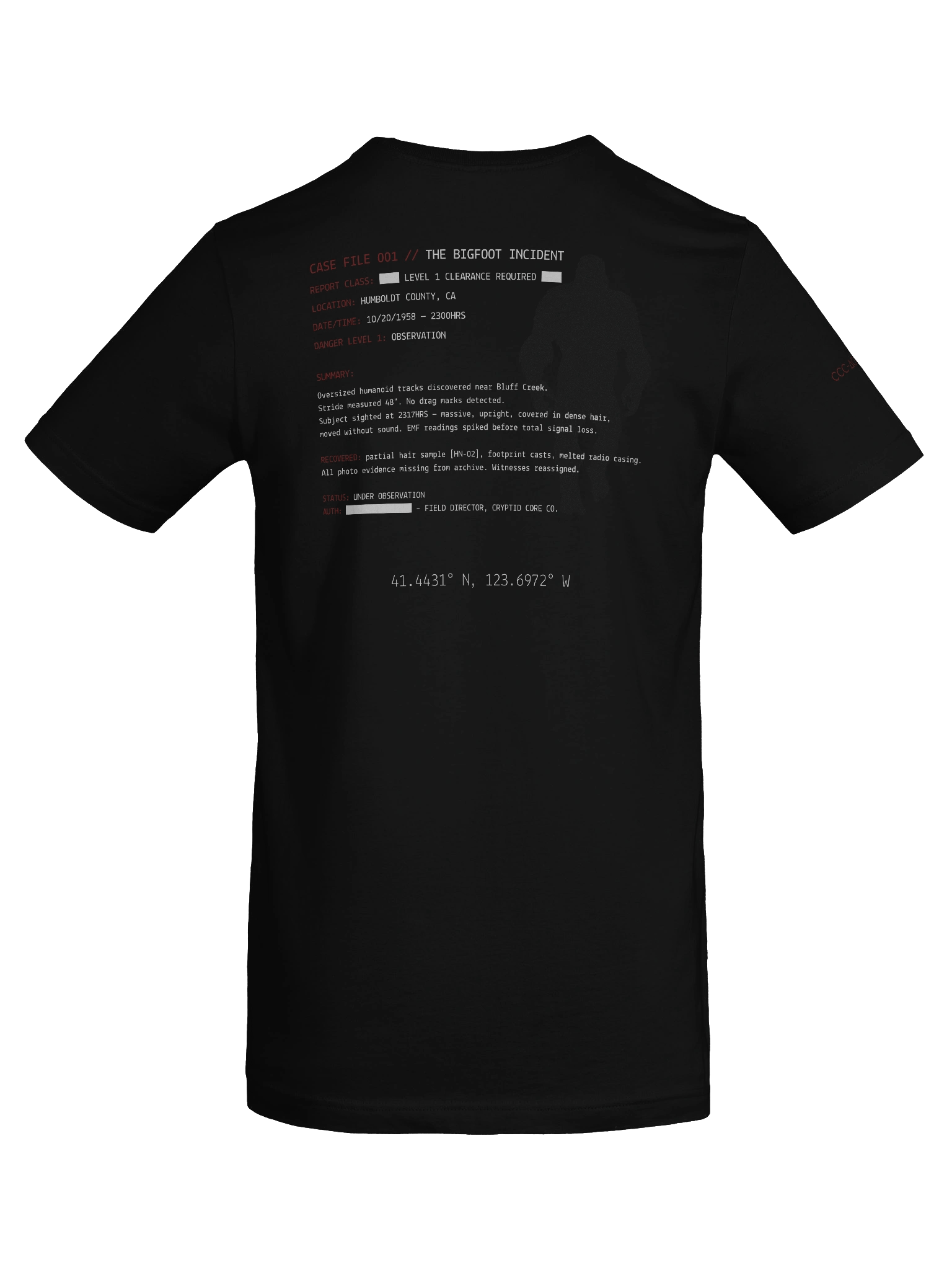 CASE FILE 001 // THE BIGFOOT INCIDENT product image (8)