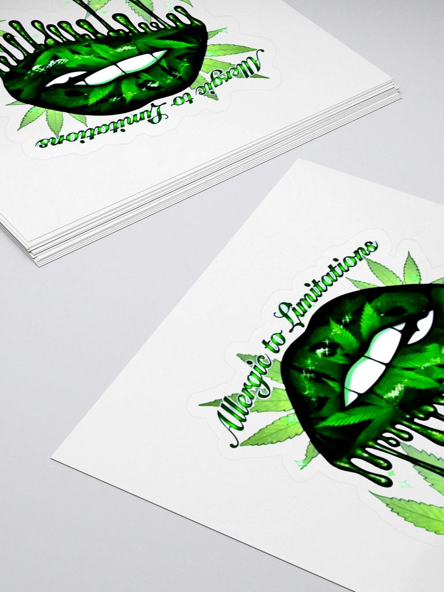 "Allergic to Limitations" Stickers – KingMafiaGaming product image (4)