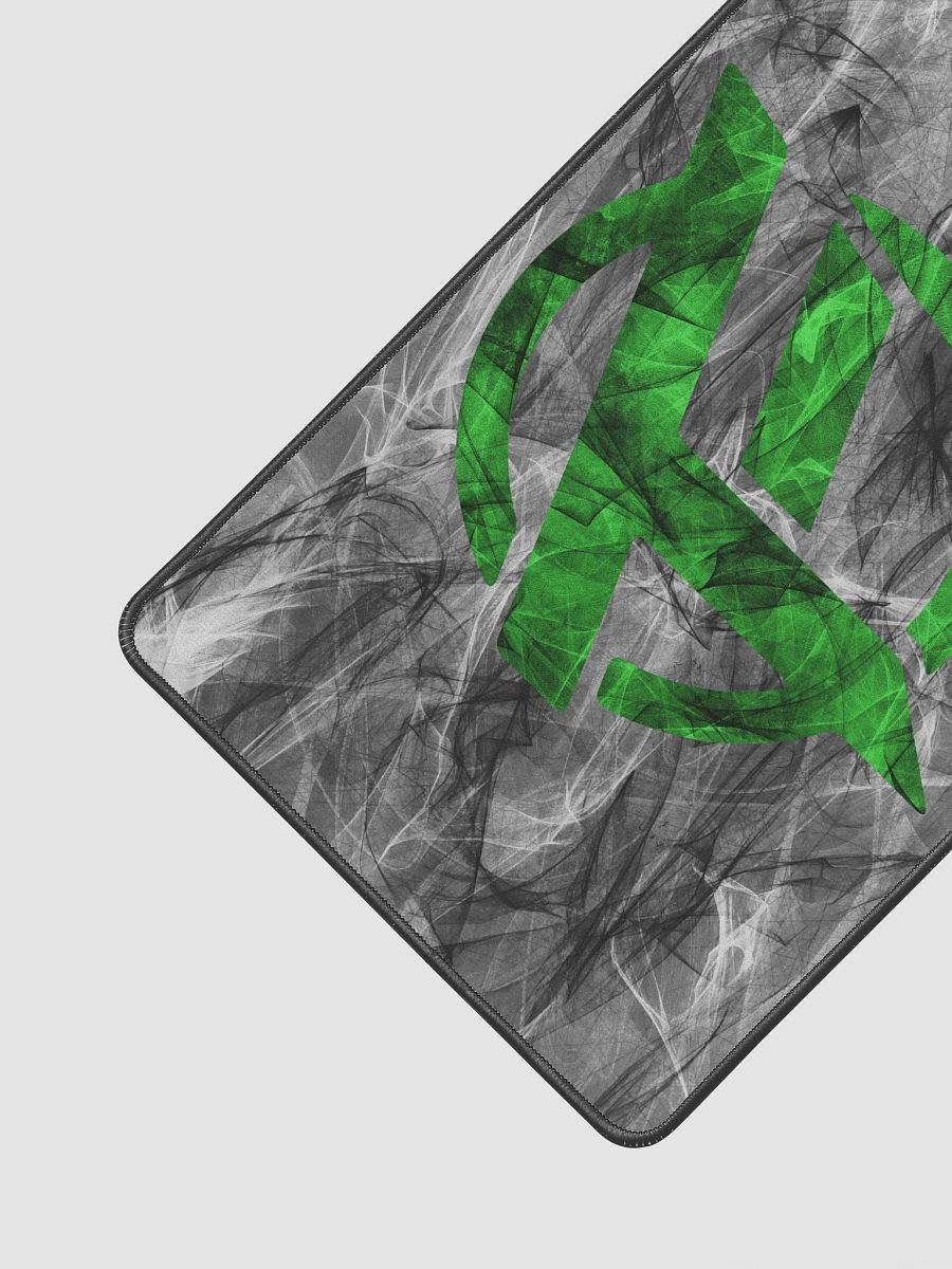 TopFrag™ Blended Green Spiral Emblem Desk Mat 12" x 18" product image (2)
