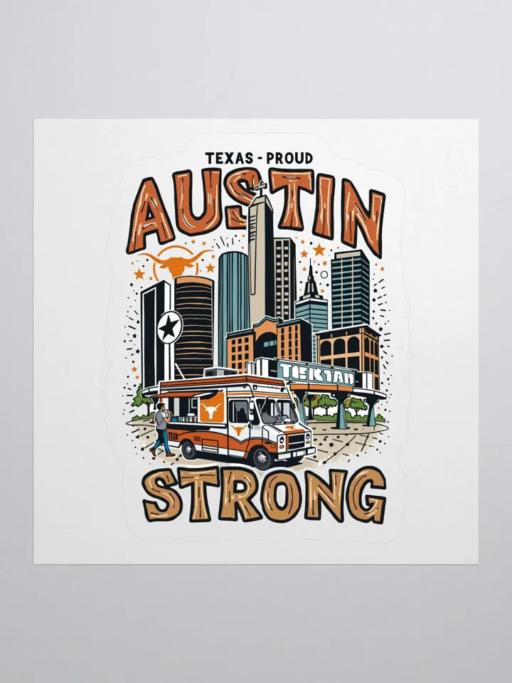 Austin Strong Kiss Cut Stickers product image (3)