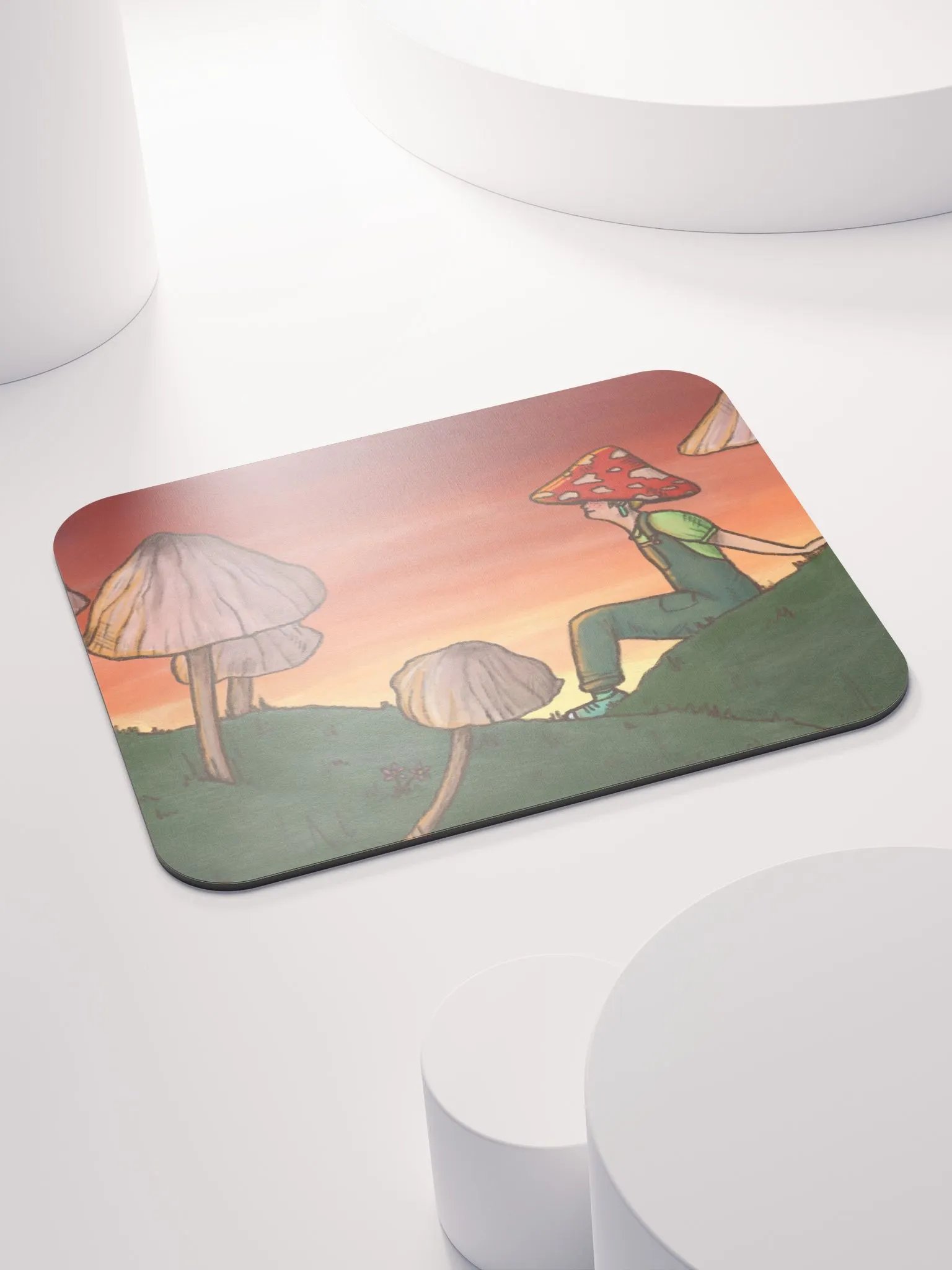 Mushroom Scene Mousepad shroomiekat product image (4)