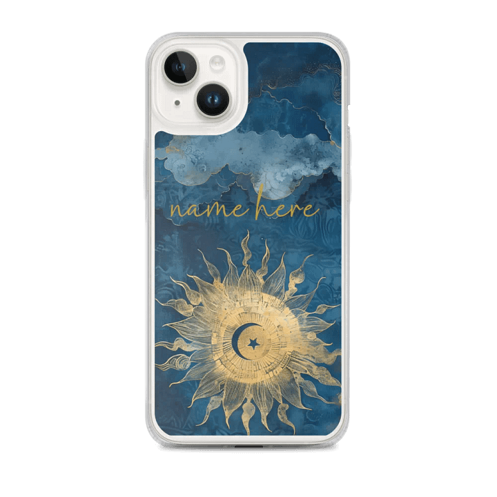 Golden Sunburst iPhone® MagSafe® Clear Case product image (1)
