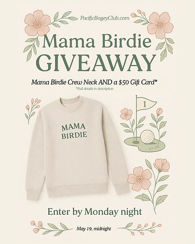 Mother’s Day is behind us but we’re still celebrating them each day here @pacificbogeyclub - our giveaway window closes on Mo...