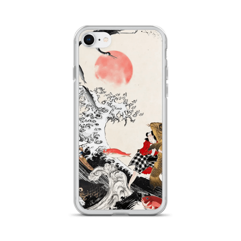 Sunset Wave Art iPhone Case