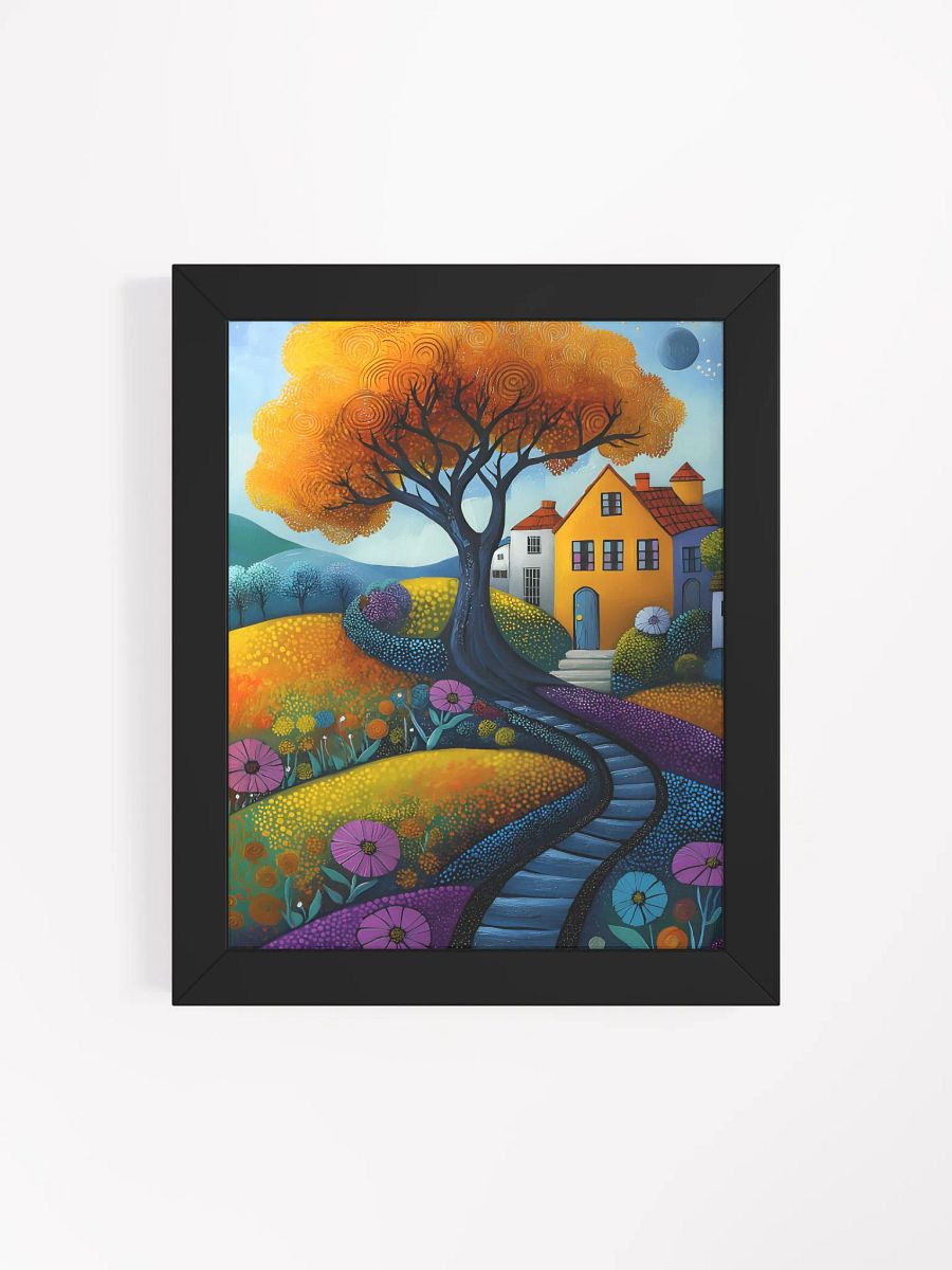 Framed wall art, titled 