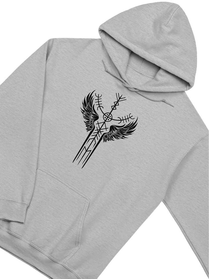 The Valkyrie Stave Hoodie (black print) product image (1)