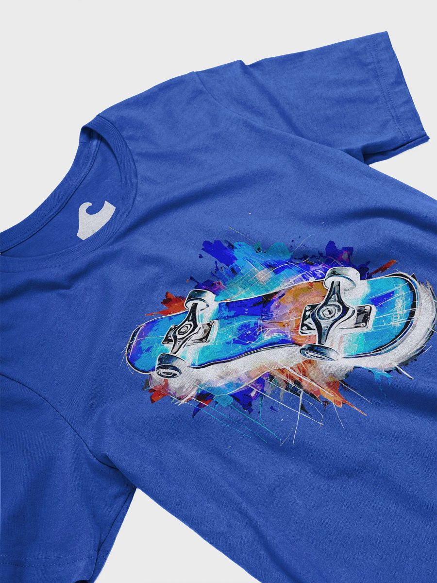 Crystal Blue Skateboard Shirt product image (3)