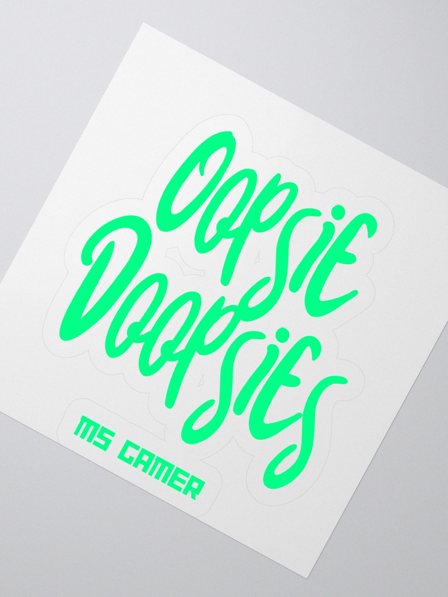 Ms Gamer Oopsie Doopsies Sticker - 3x3 product image (2)