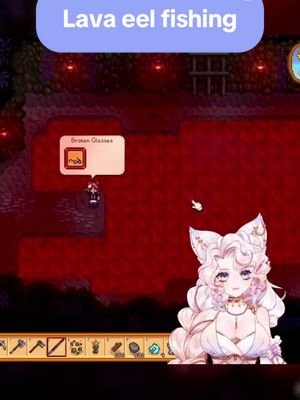 That lava eel heard me 🥺 the only thing I caught were those hands. #stardewvalley #stardewvalleymemes #vtuber #vtuberen 