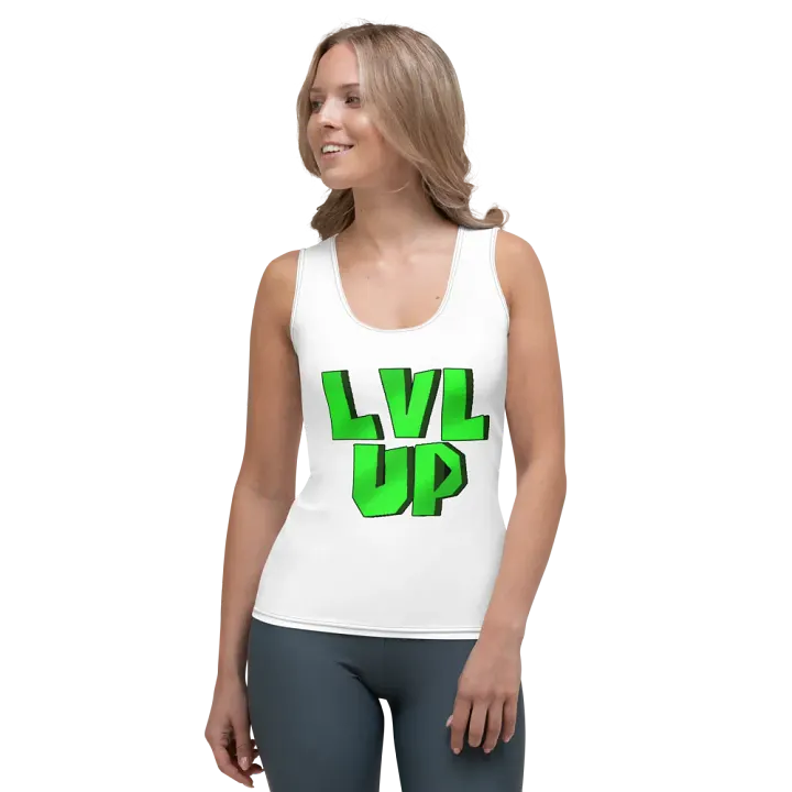 LVL UP White Tank Top product image (1)