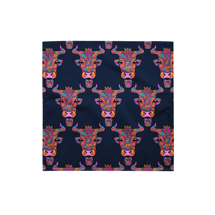 Floral Cow Face - Bandana product image (1)