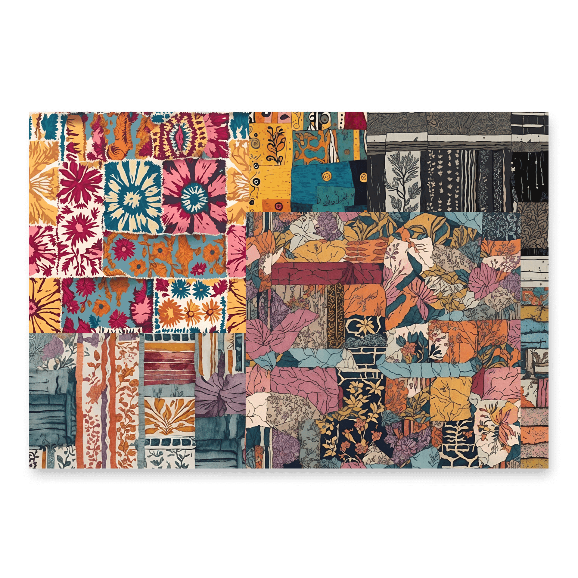 Edward Martin Mixed Media Collage Sheets No.778-Set of 3 Different Papers product image (2)