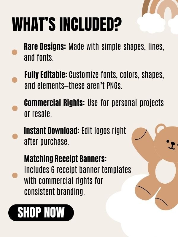 MRR/PLR Teddy Bear Logo for a Brand product image (9)