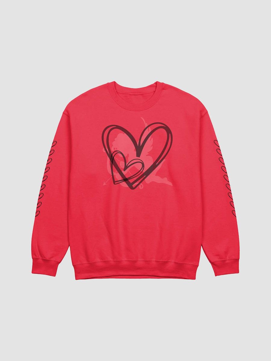 Gildan Classic Crewneck Sweatshirt-Black Heart With Silhouette product image (4)