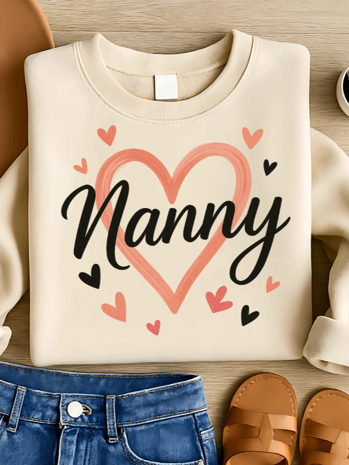 Nanny Heart Sublimation PNG – Sweet Grandma Heart Clipart for T-Shirts – Loving & Cozy Design – 300 DPI Instant Digital Download product image (1)