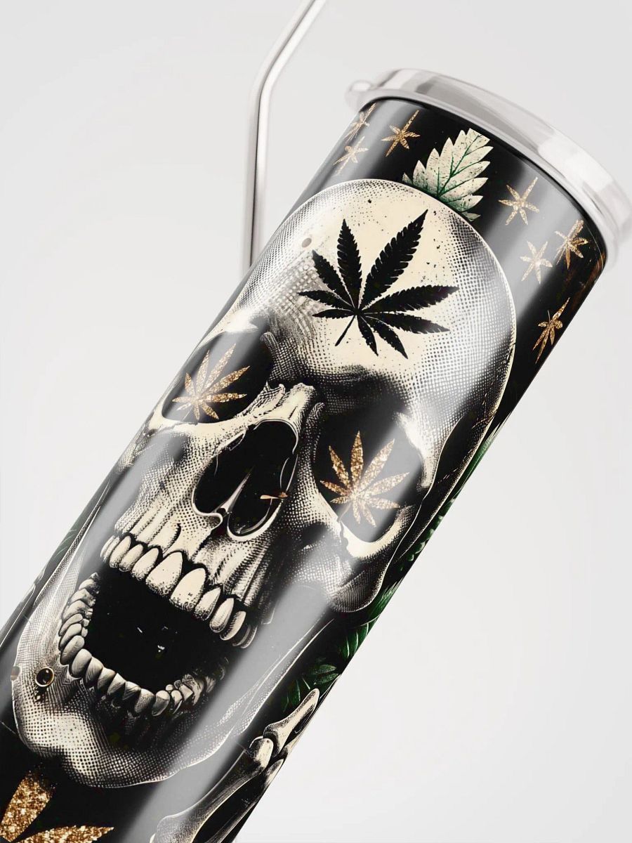 Rebel Leaf Skull Stainless Steel Tumbler product image (5)