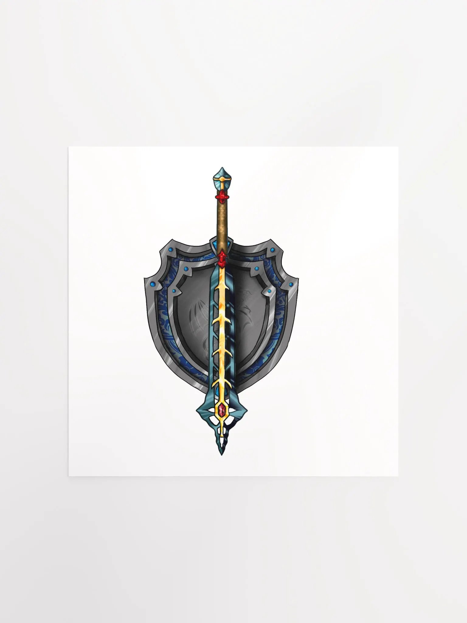 Azure Warden Crest Print product image (1)