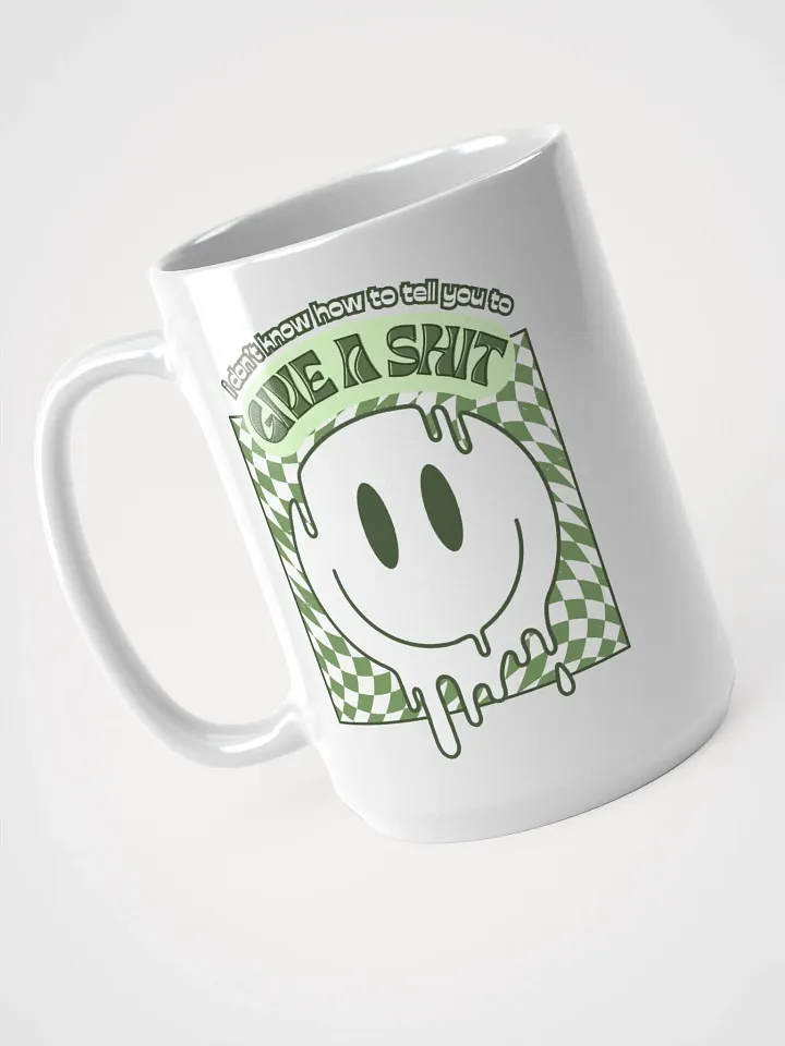 GIVE A SH*T white glossy mug product image (1)