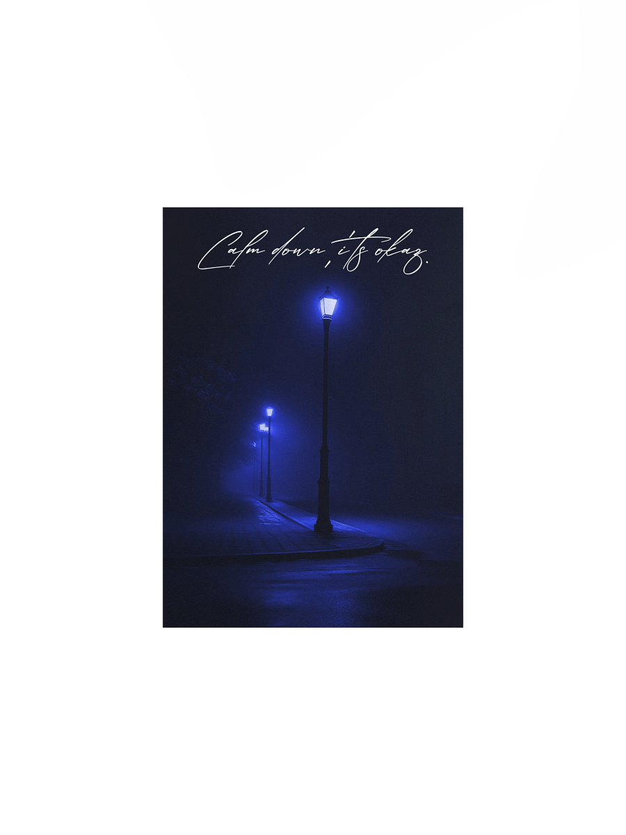 "Calm Down" Handwritten Matte Poster product image (1)
