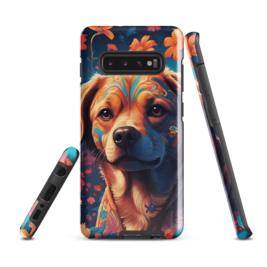 Pawsitively Petal Power: Floral Doggy Delight Samsung Galaxy product image (3)