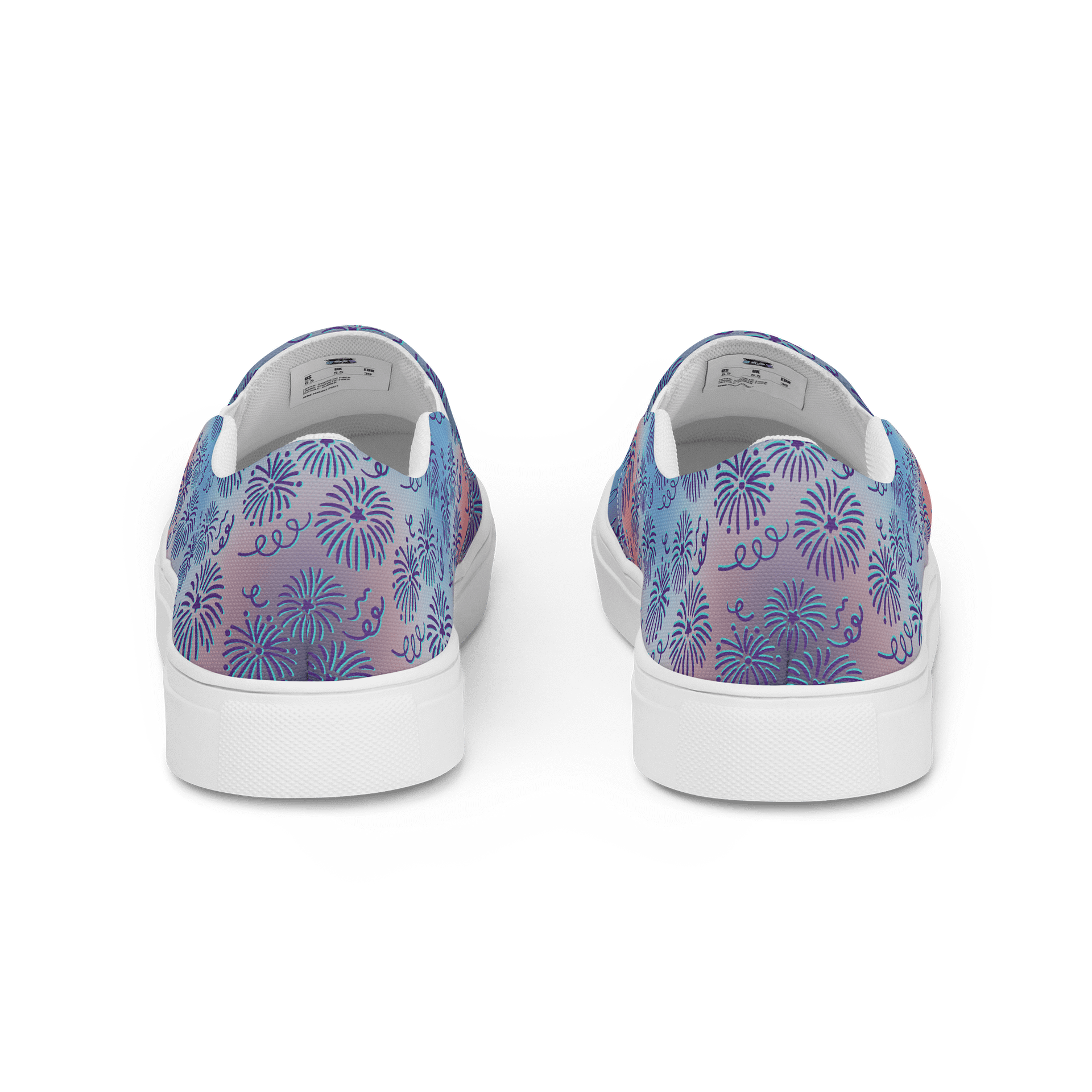 Fourth of July Women's Canvas Slip-On Shoes product image (4)