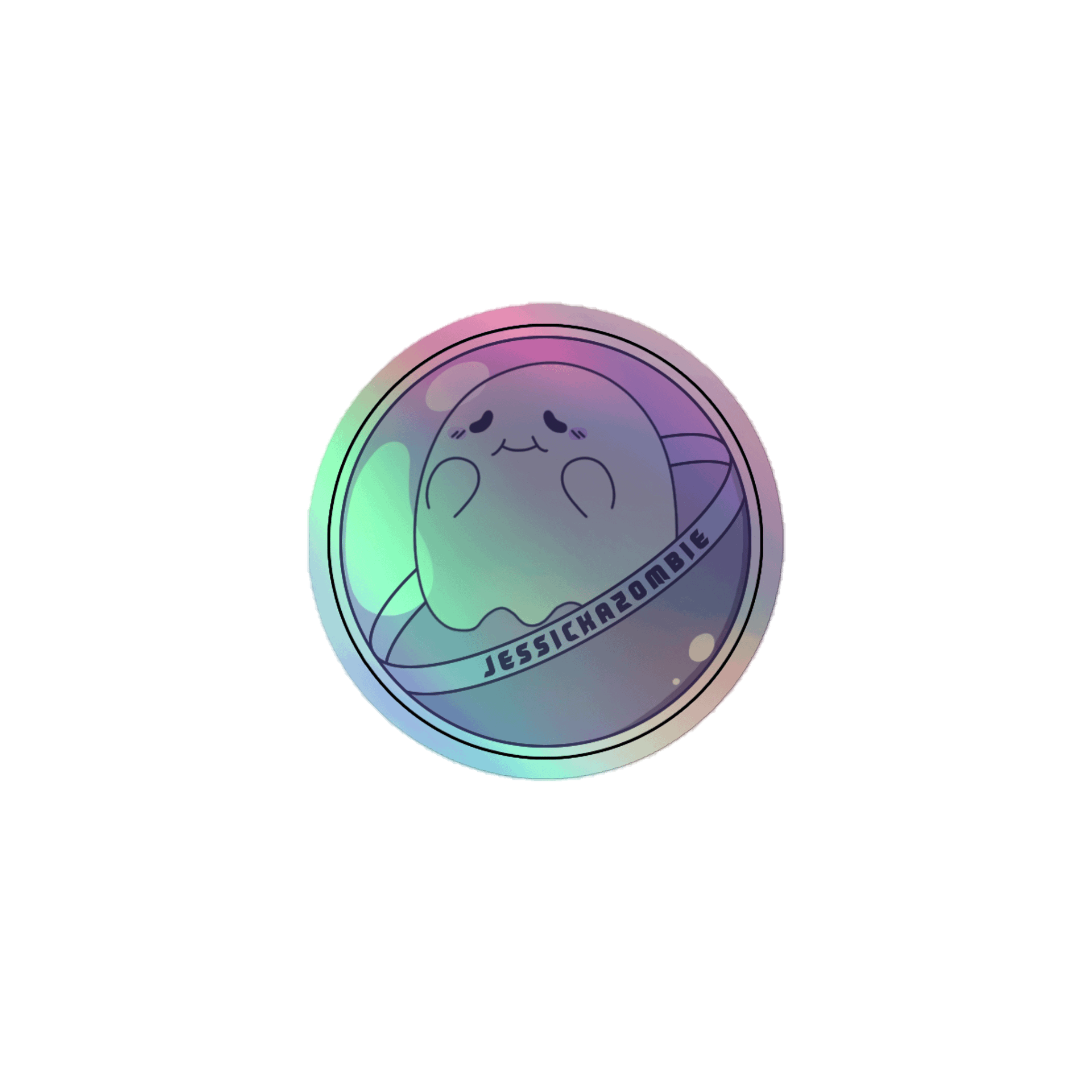 Gacha Ghost Holographic Sticker product image (1)