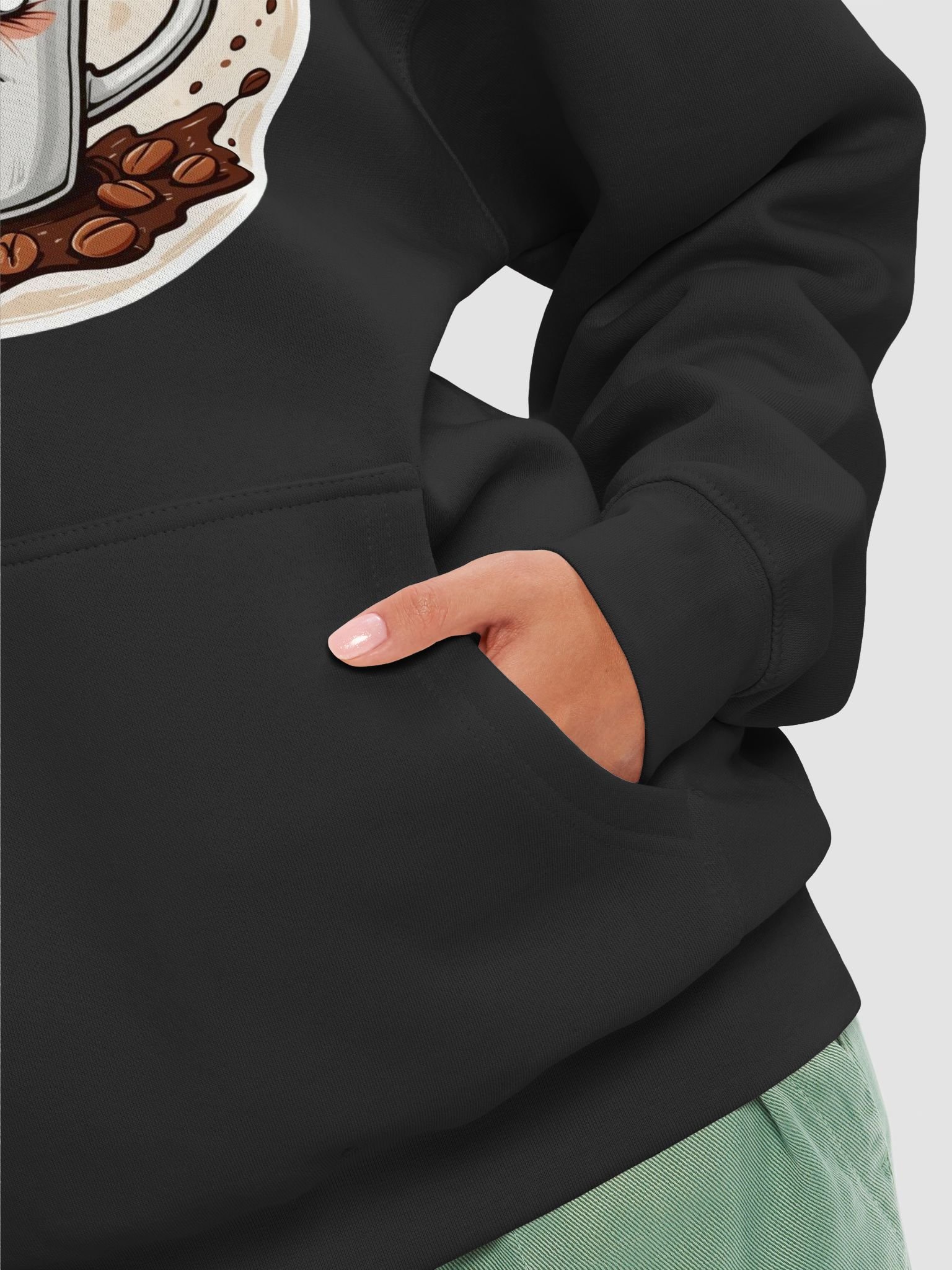 Grumpy Coffee Face Premium Hoodie product image (59)