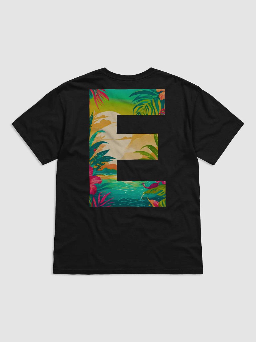 Tropical Sunset Paradise T-Shirt (Letter-E) product image (3)